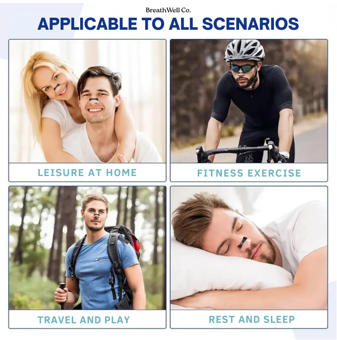 BreatheWell Co. Restful Nasal & Sport Dilator Kit, Open Your Airways. Breathe Freely Anytime. Sleep, Train And Live Better, Naturally.